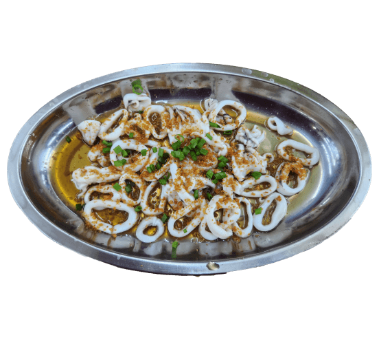 蒸蒜头苏东_Steamed Garlic Squid_小 17 中30 大50.00