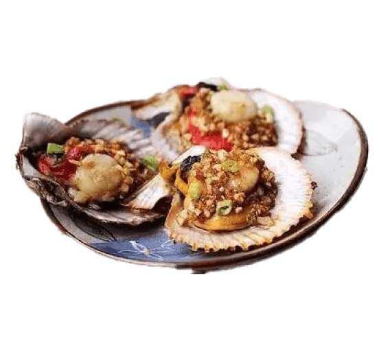 爆香蒜头扇贝 n