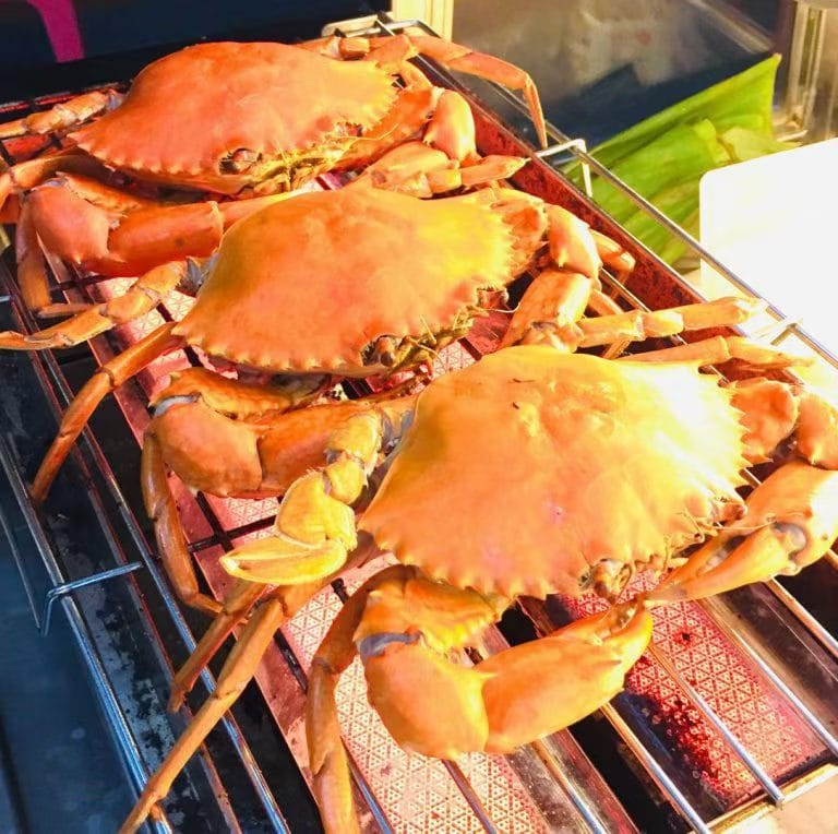 烤螃蟹